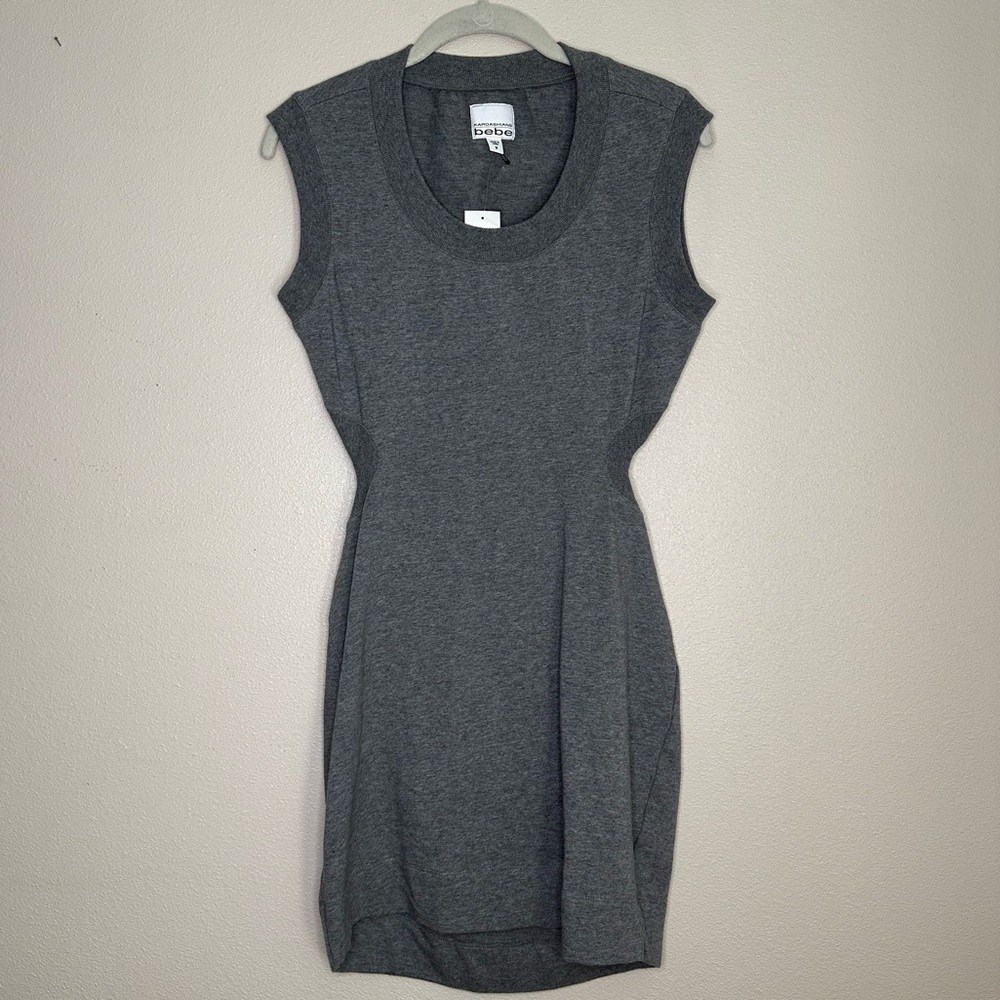 Kardashians Bebe Cutout Sweatshirt Dress | Size Medium